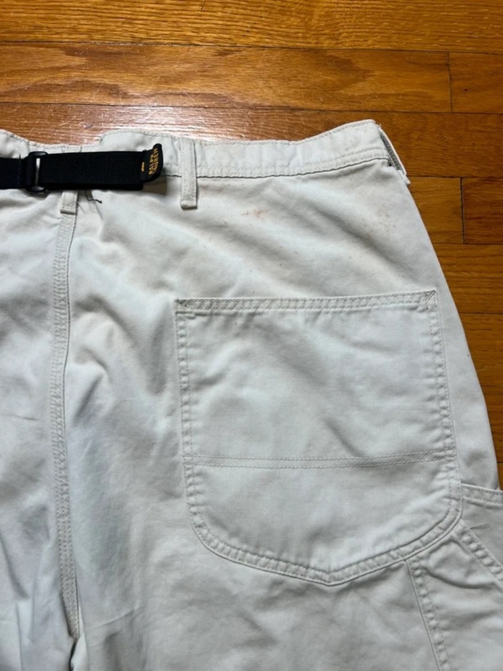 Light Gray Men's Casual Shorts - Picture 3 of 4
